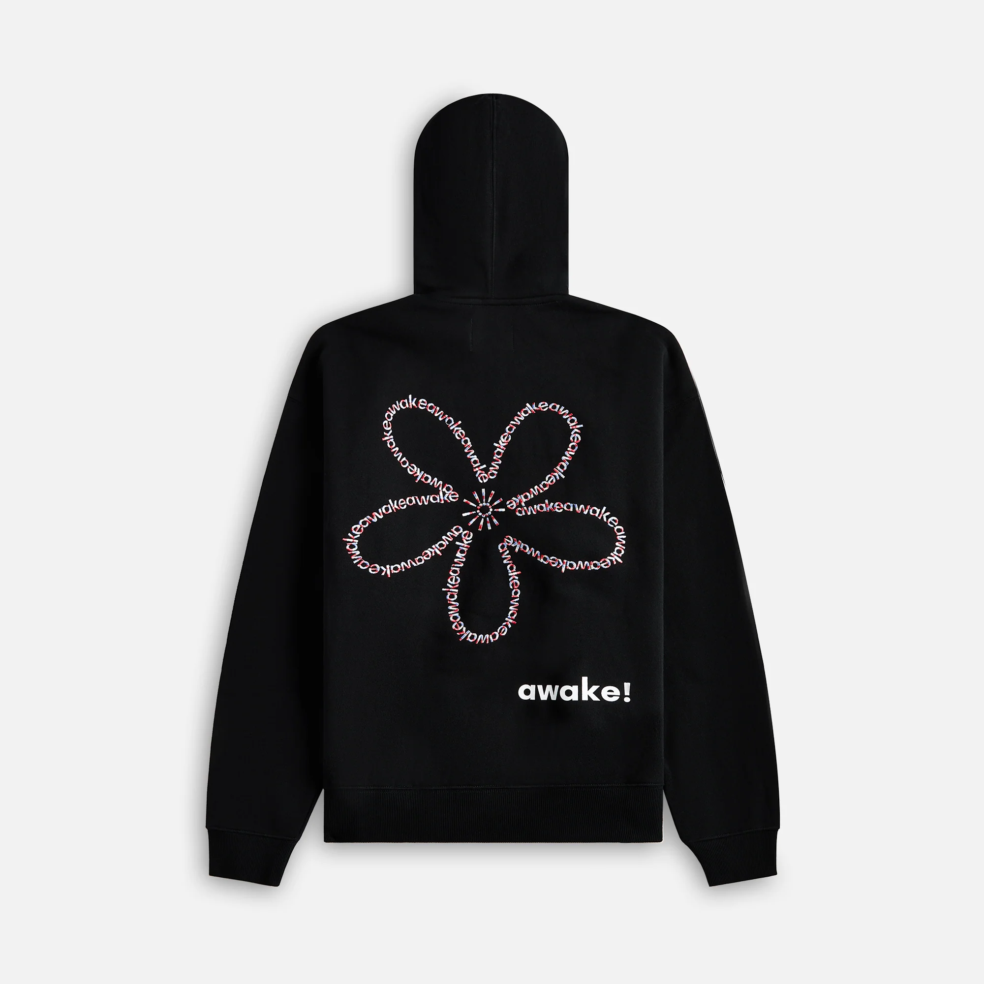 Flower Stamp Zip Hoodie