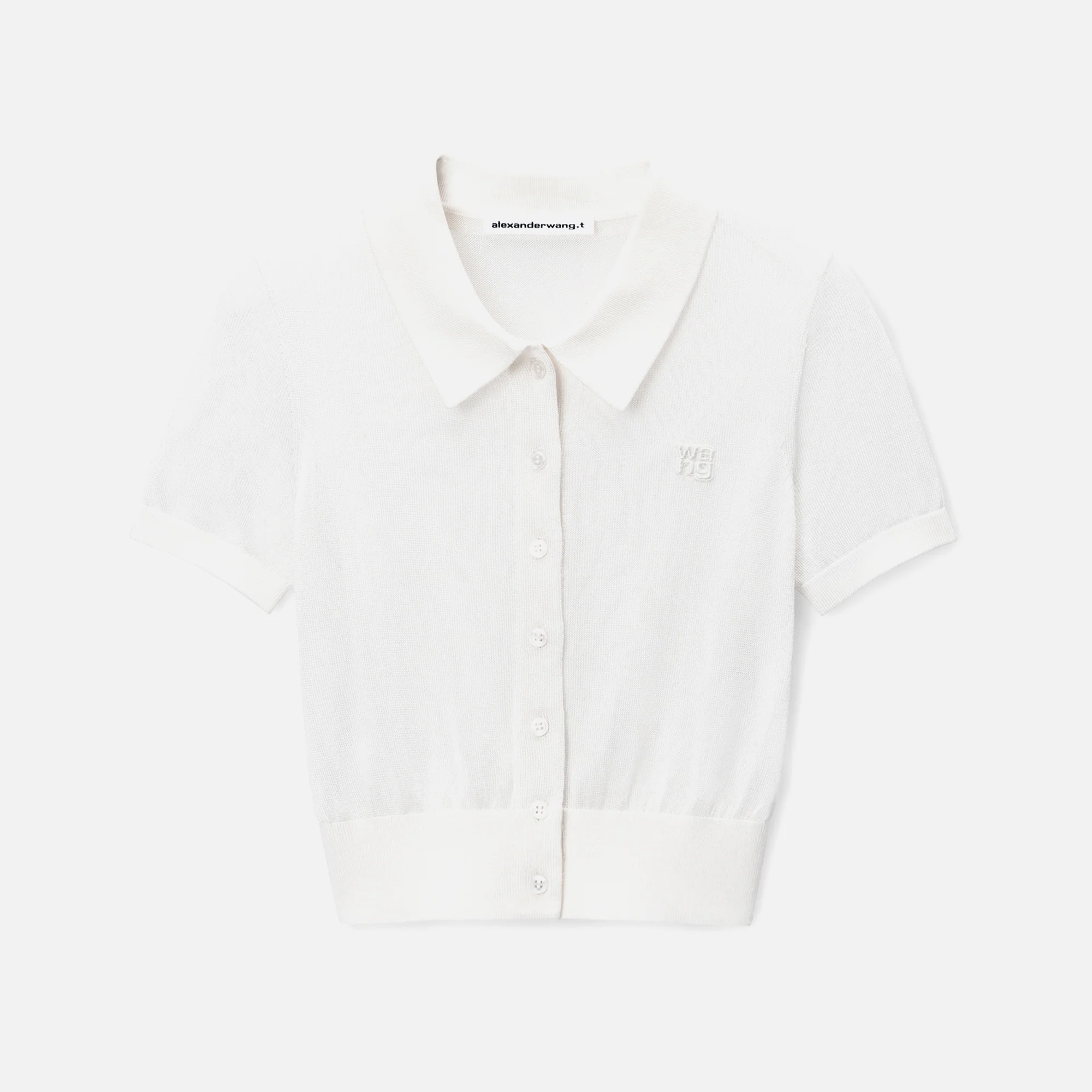 Short Sleeve Polo Cardigan