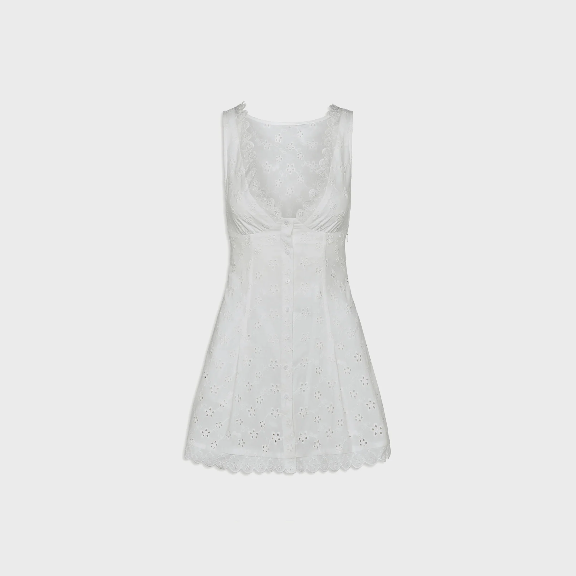 Farm Eyelet Mini Dress