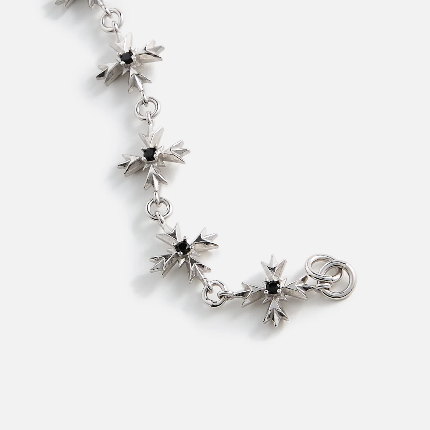 Black Zirconia Crest Bracelet