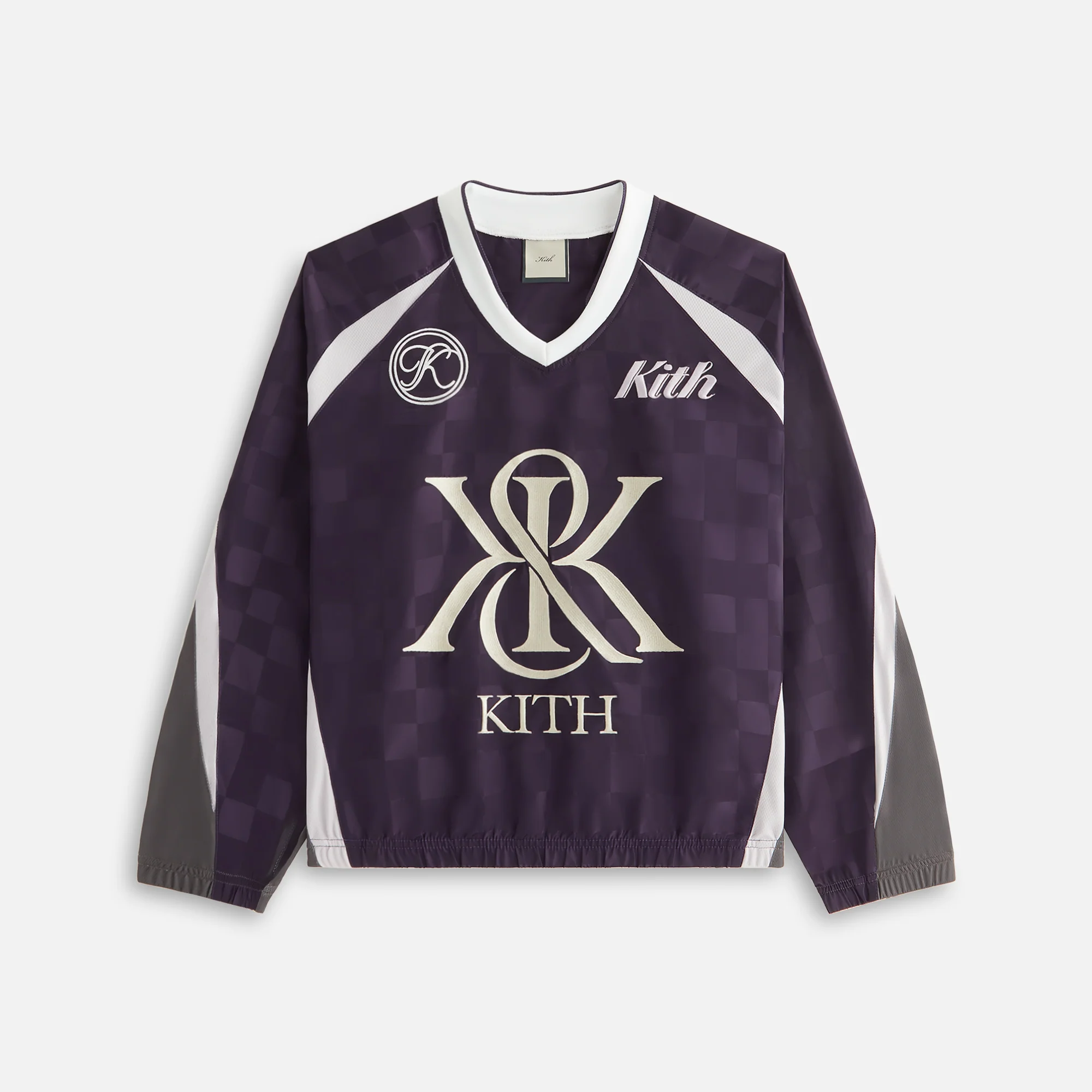 Kith Women Checkered Satin Dayton Combo Pullover