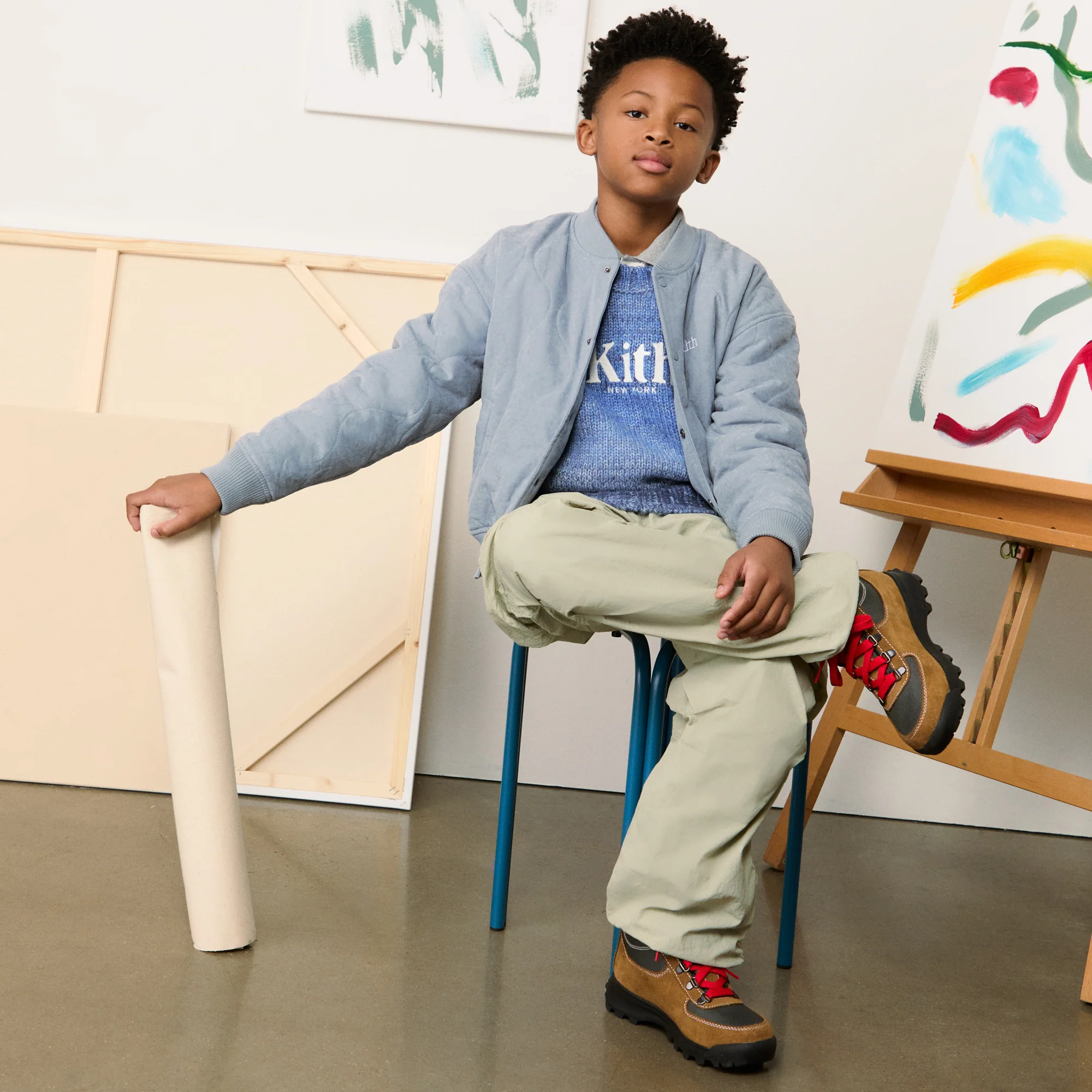Kith Kids Quilted Bomber Jacket