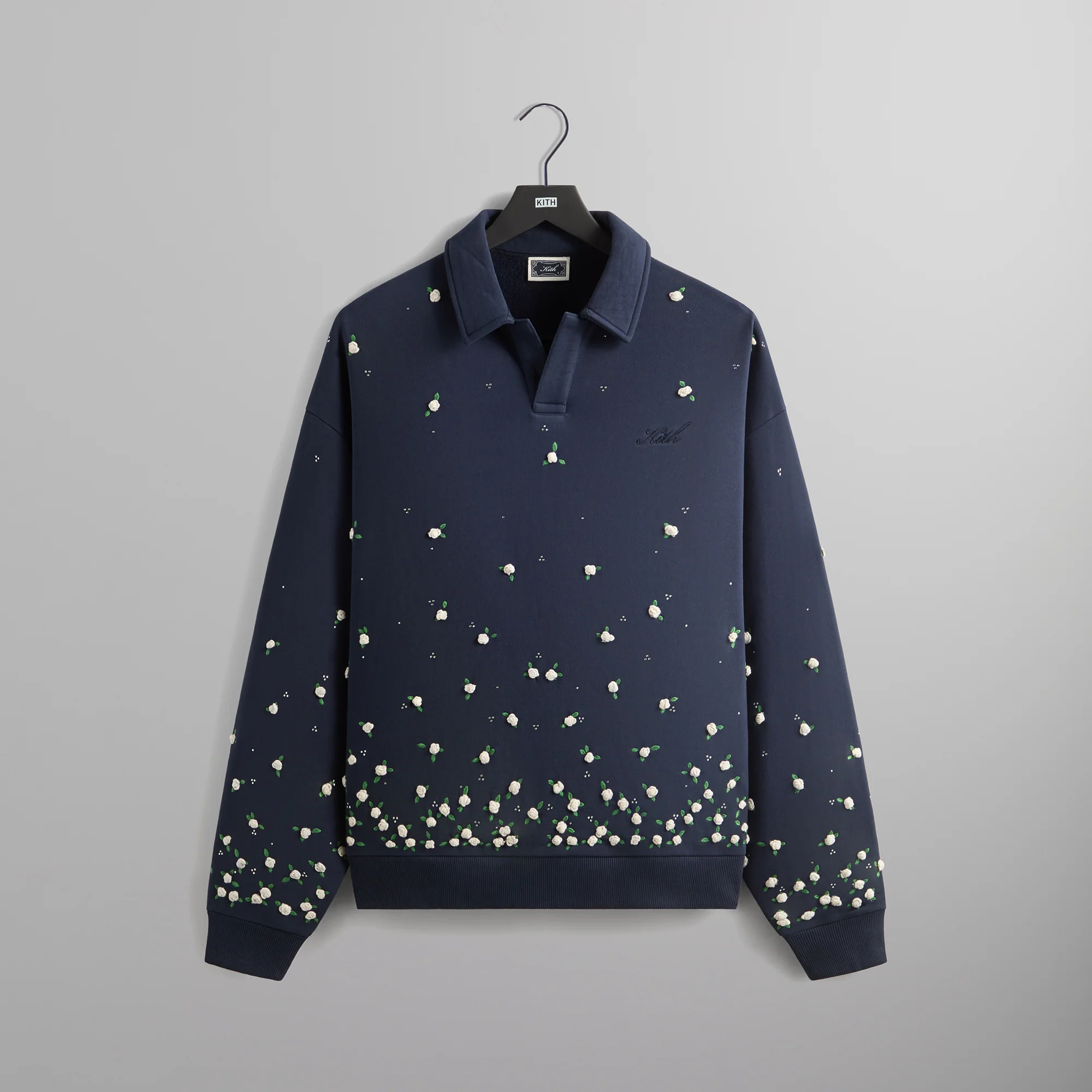 Kith Floral Ombre Nelson Collared Pullover