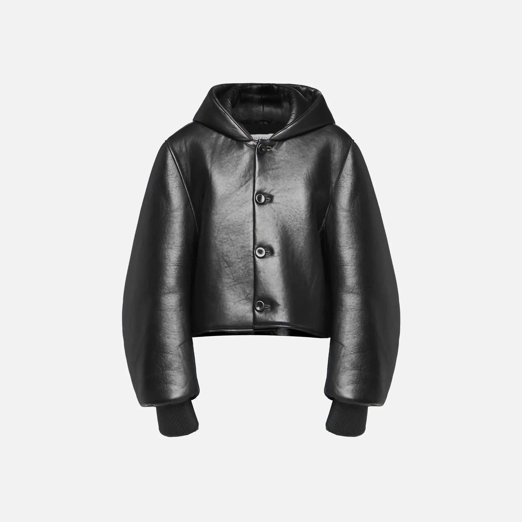 Cropped Hooded Blouson Jacket