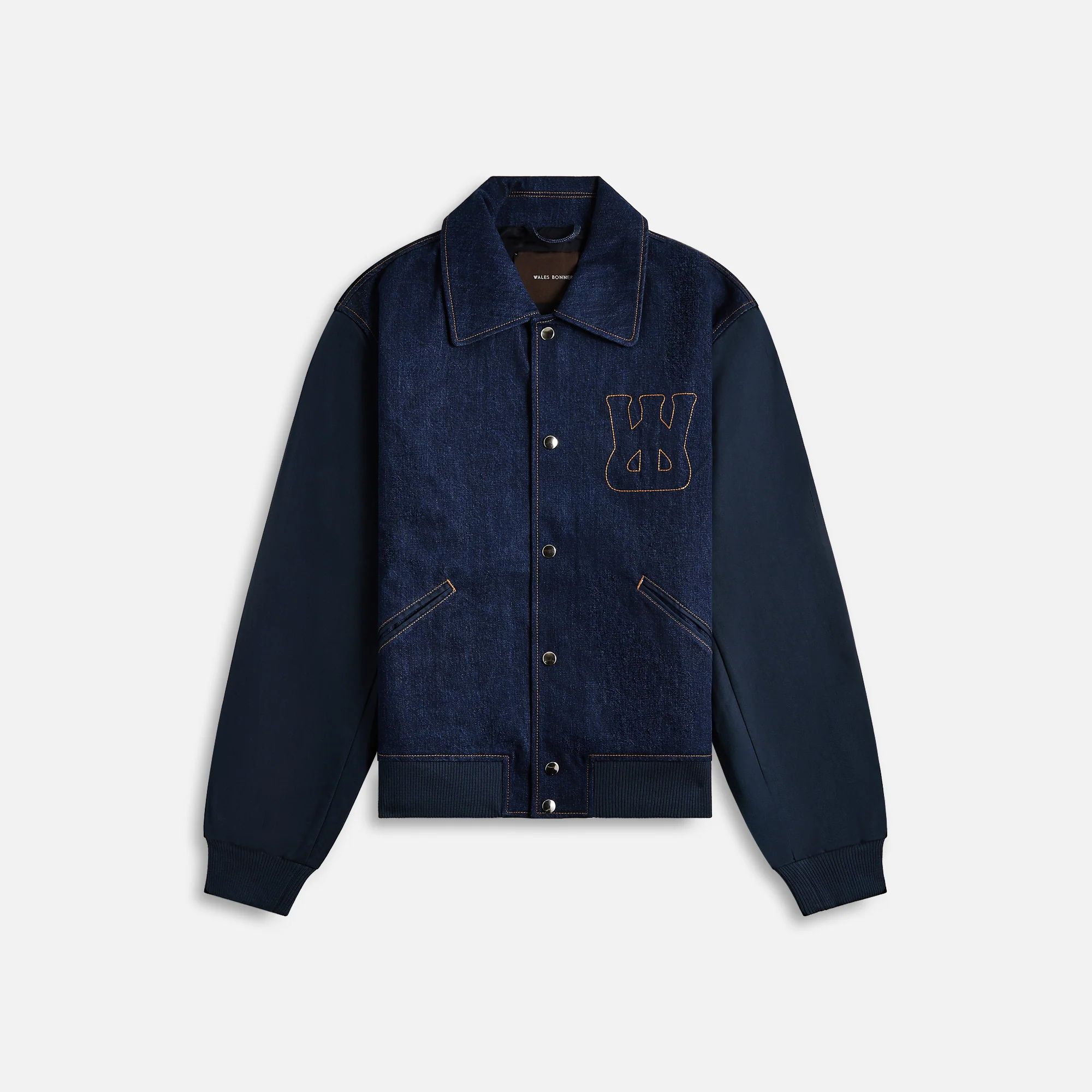Echo Denim Varsity Jacket