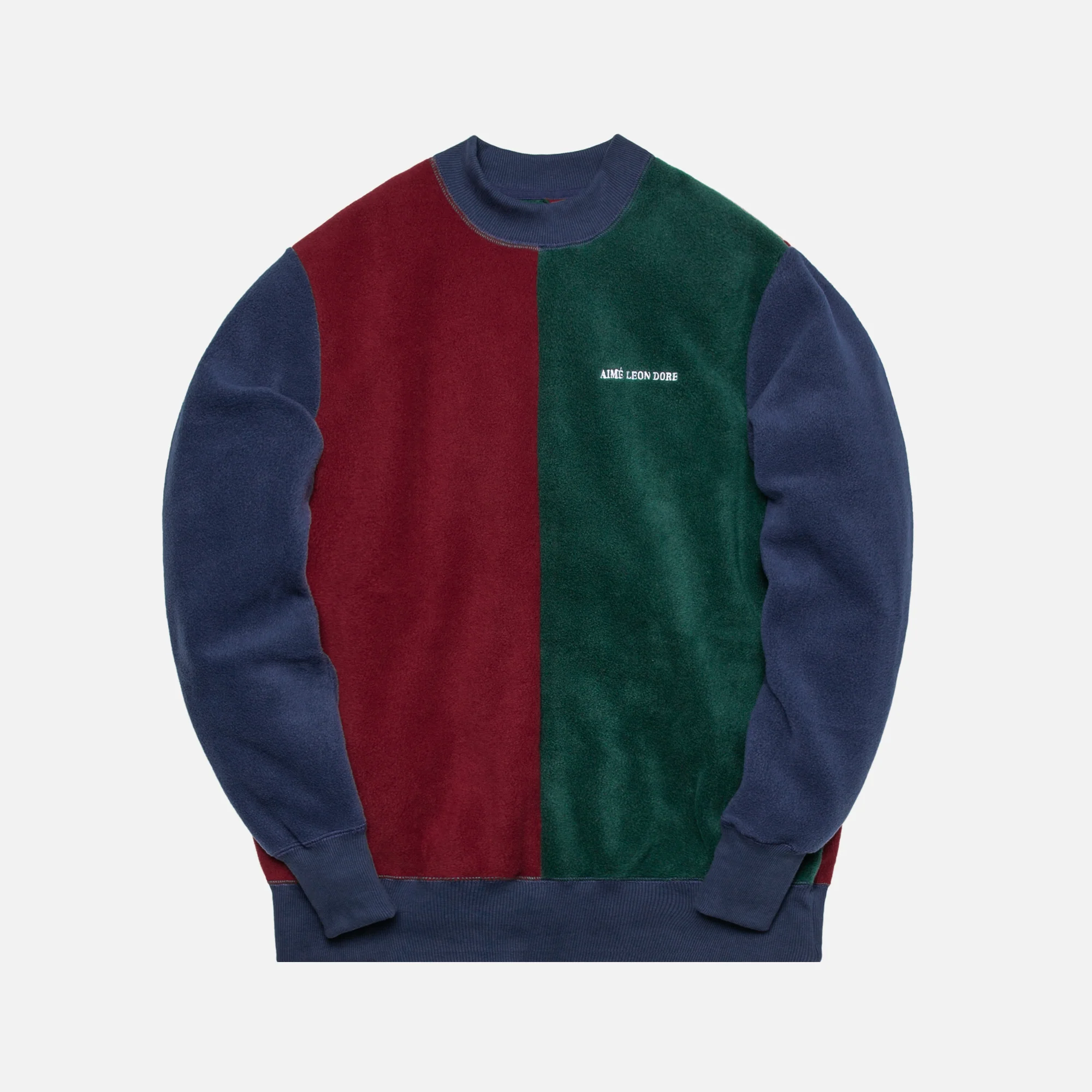 Polar Fleece Blocked Crewneck