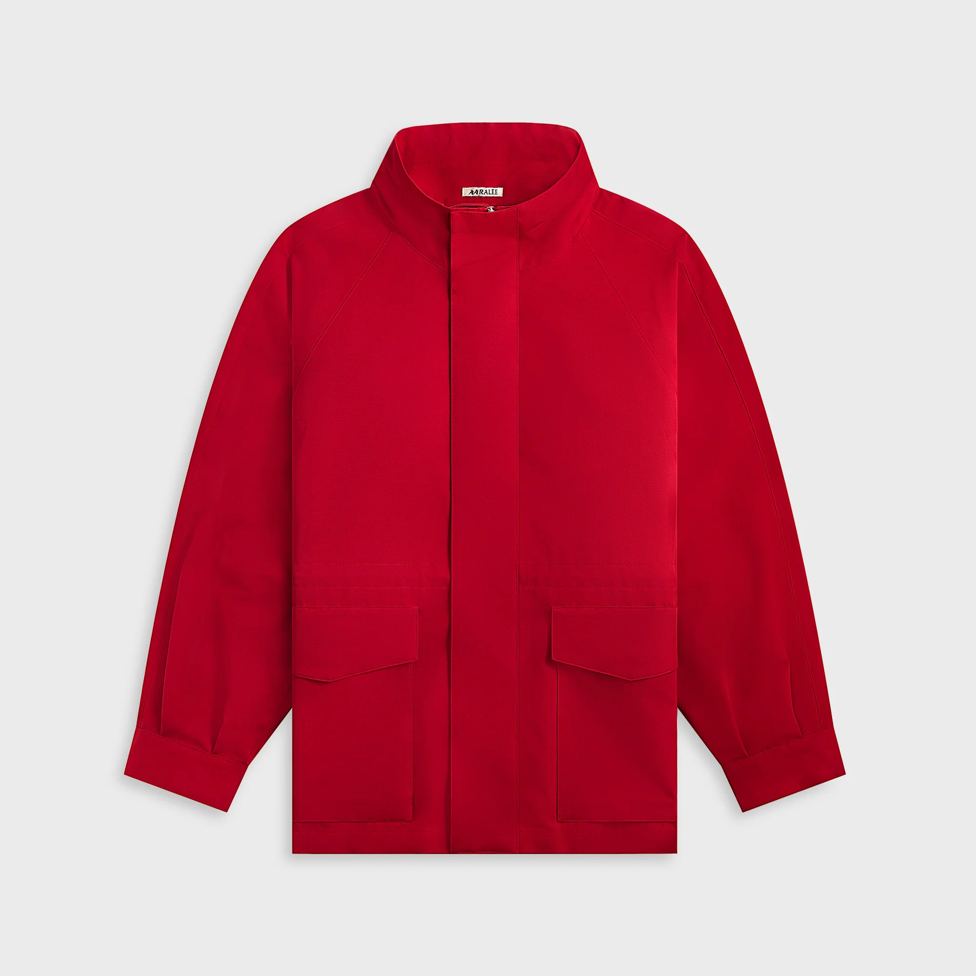 Wool Max Canvas High Neck Zip Blouson