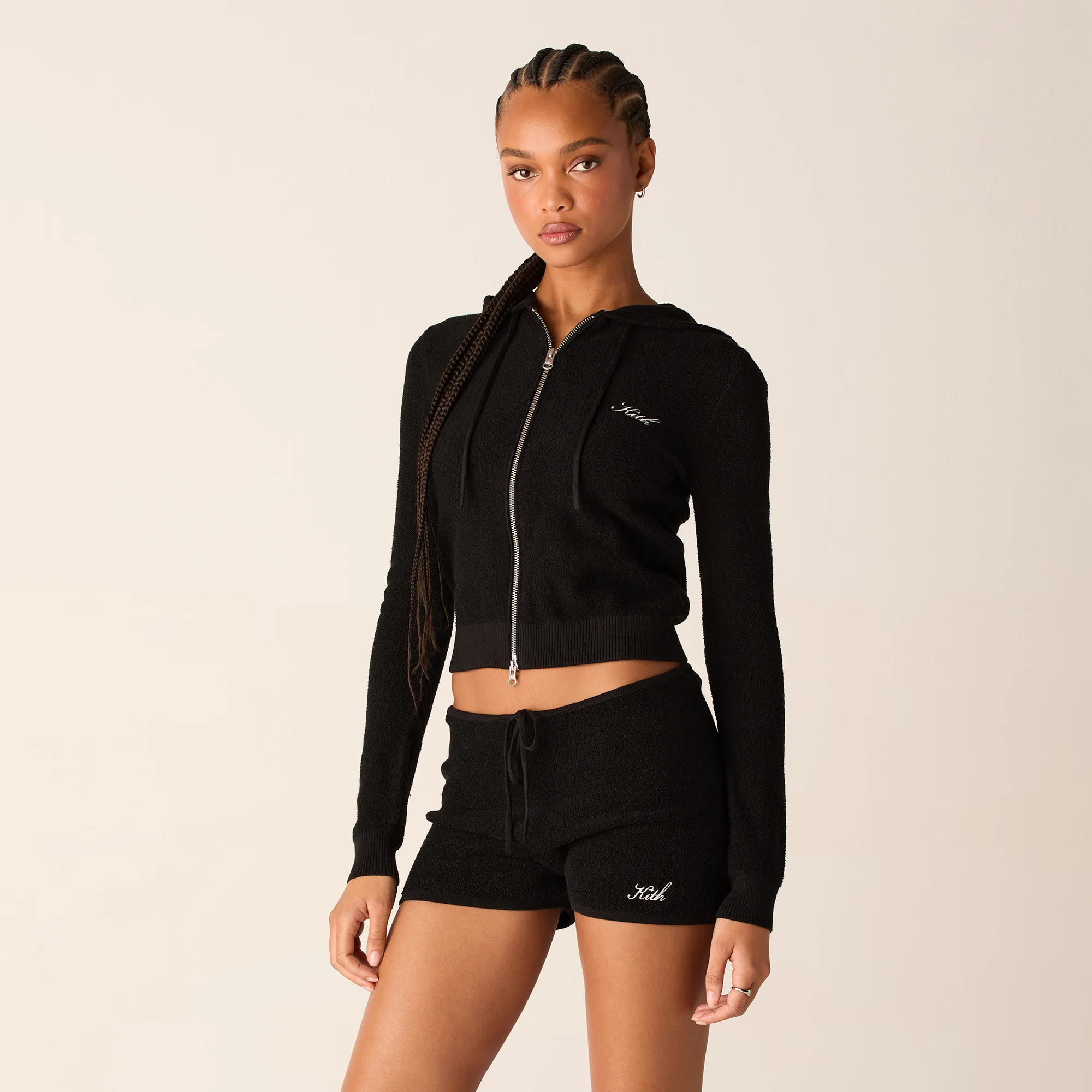 Kith Women Adley Shrunken Sweater Hoodie
