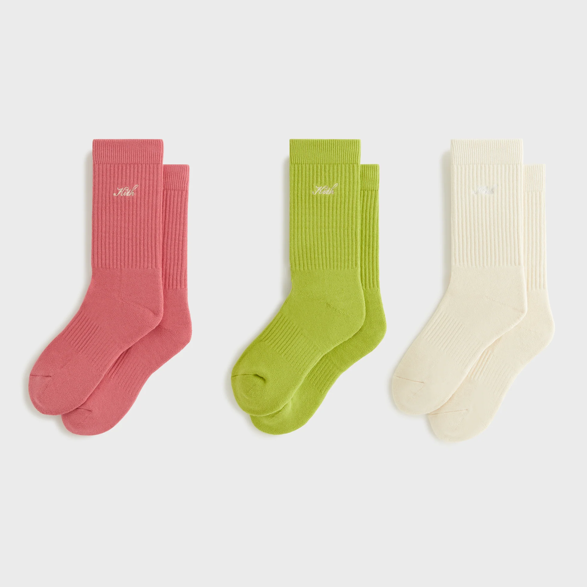 Kith Women Script Classic Crew Sock 3-Pack
