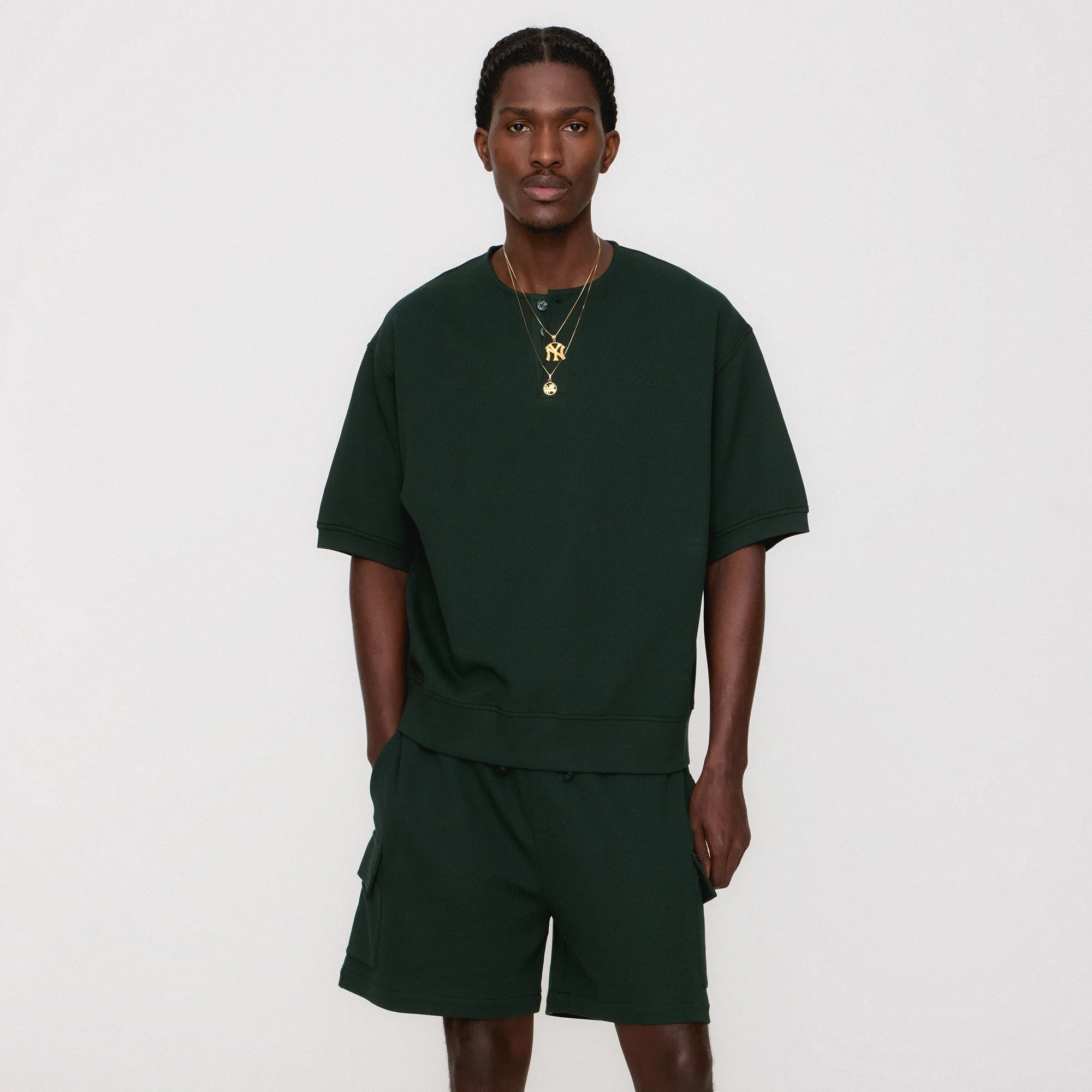 Kith Micro Waffle Short Sleeve Colby Pullover